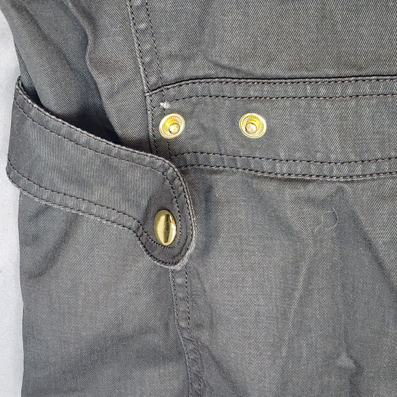 J Crew Women's Relaxed Boyfriend Field Jacket Size XS Gray Black Cinch Waist - Picture 5 of 7